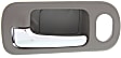 Front, Driver Side Interior Door Handle, Brown Bezel with Chrome Lever, With Door Lock Hole, 4 Cyl., 1.7L Engine
