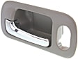 Front, Driver Side Interior Door Handle, Brown Bezel with Chrome Lever, With Door Lock Hole, 4 Cyl., 1.7L Engine