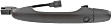 Front, Passenger Side Exterior Door Handle, Primed, Without Key Hole, With Radio-Frequency Identification Keyless System, Left Hand Drive