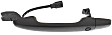 Front, Passenger Side Exterior Door Handle, Primed, Without Key Hole, With Radio-Frequency Identification Keyless System, Left Hand Drive