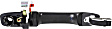 Front, Driver Side Textured Black Exterior Door Handle, With Key Hole