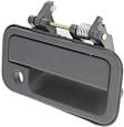 Front, Passenger Side Textured Black Exterior Door Handle, With Key Hole