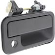 Front, Passenger Side Textured Black Exterior Door Handle, With Key Hole
