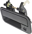 Front, Driver Side Textured Black Exterior Door Handle, With Key Hole