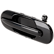 Rear, Driver Side Smooth Black Exterior Door Handle, Without Key Hole