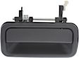 Rear, Driver Side Textured Black Exterior Door Handle, Without Key Hole