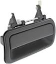 Rear, Driver Side Textured Black Exterior Door Handle, Without Key Hole