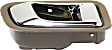 Rear, Driver Side Interior Door Handle, Brown Bezel with Chrome Lever, Without Door Lock Hole, 6 Cyl., 3.5L Engine