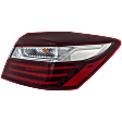 2017 Honda Accord - Passenger Side, Outer LED Tail Light, With bulb(s), 4-Door, Sedan, Mounts on Body, OE Replacement