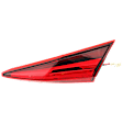 Passenger Side, Inner Tail Light, with Bulb, Halogen, Clear and Red Lens, Sedan
