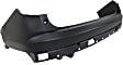 Rear, Upper Primed Bumper Cover CAPA Certified