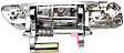 Front, Driver Side Chrome Exterior Door Handle, With Key Hole