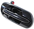 Front, Passenger Side Smooth Black Exterior Door Handle, With Key Hole