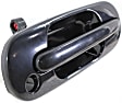 Front, Passenger Side Smooth Black Exterior Door Handle, With Key Hole