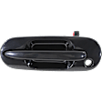 Front, Driver Side Smooth Black Exterior Door Handle, With Key Hole