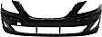 Front Primed Bumper Cover, Sedan, Without Parking Aid Sensor Holes, CAPA Certified