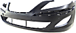 Front Primed Bumper Cover, Sedan, With Parking Aid Sensor Holes