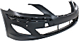 Front Primed Bumper Cover, Sedan, With Parking Aid Sensor Holes, CAPA Certified