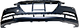 Front Primed Bumper Cover, Sedan, With Headlight Washer and Park Sensor Holes, CAPA Certified