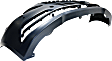Front Primed Bumper Cover, Sedan, With Headlight Washer and Park Sensor Holes, CAPA Certified