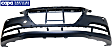 Front Primed Bumper Cover, Sedan, With Headlight Washer and Park Sensor Holes, CAPA Certified