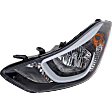 2016 Hyundai Elantra - Driver Side Halogen Headlight, With bulb(s),  USA Built Vehicle, OE Replacement, Sedan