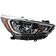 2015-2017 Hyundai Accent - Passenger Side Headlight, with Bulb, Halogen, Standard Type