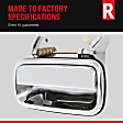 Front, Driver Side Chrome Exterior Door Handle, With Key Hole
