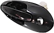 Front, Driver Side Smooth Black Exterior Door Handle, With Key Hole, Sedan