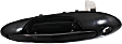 Front, Driver Side Smooth Black Exterior Door Handle, With Key Hole, Sedan