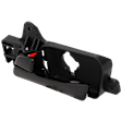 Front, Driver Side Black Interior Door Handle
