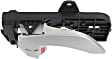 Front, Passenger Side Interior Door Handle, Silver, with Door Lock Button, Sedan