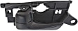 Front, Driver Side Textured Black Interior Door Handle, Sedan