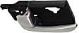 Front or Rear, Driver Side Interior Door Handle, Silver Lever, With Door Lock Button, 4 Cyl., 2.0L Engine