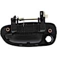 Front, Passenger Side Smooth Black Exterior Door Handle, With Key Hole