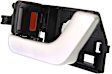 Front, Driver Side Silver Interior Door Handle, Coupe