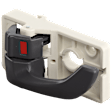 Front Or Rear, Driver Side Gray Interior Door Handle, With Door Lock Button, Sport Utility