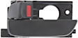 Rear, Driver Side Textured Black Interior Door Handle