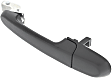Rear, Passenger Side Exterior Door Handle, Textured Black, Without Key Hole, GLS Model