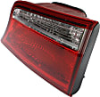 Passenger Side, Outer Tail Light, with Bulb, Halogen, Clear and Red Lens