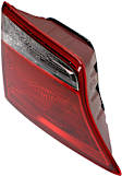 Driver Side, Outer Tail Light, with Bulb, Halogen, Clear and Red Lens