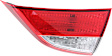 Passenger Side, Inner Tail Light, with Bulb, Halogen, Clear and Red Lens