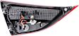 Passenger Side, Inner Tail Light, with Bulb, Halogen, Clear and Red Lens