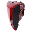 Passenger Side, Inner Tail Light, with Bulb, Halogen, Clear and Red Lens