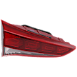 Driver Side, Inner Tail Light, with Bulb, Halogen, Clear and Red Lens