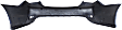 Rear Primed Bumper Cover, Except Hybrid Model