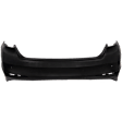 Rear Primed Bumper Cover, Except Hybrid Model, With Parking Aid Sensor Holes, CAPA Certified