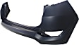 Rear, Upper Primed Bumper Cover, Without Parking Aid Sensor Holes, CAPA Certified