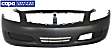 2008 Infiniti G35 - Front Primed Bumper Cover, For Models With Technology Package, Without Sport Package, CAPA Certified