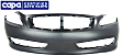 Front Primed Bumper Cover, For Models Without Sport Package, (Convertible 09-09)/Coupe, Without Parking Aid Sensor Holes, Without Fog Light Holes, CAPA Certified